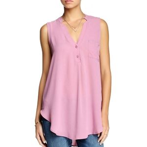 LUSH Pink V-Neck Tank